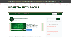 Desktop Screenshot of investimentofacile.com